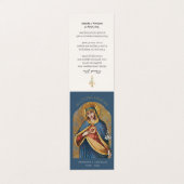 Traditionelle katholische Beerdigung Jungfrau Mary Visitenkarten (Außenseite Aufgefaltet)