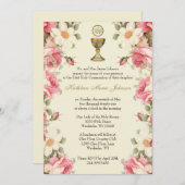 Traditionelle katholische Blumengemeinde Einladung (Vorne/Hinten)