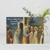 Traditionelle katholische christliche einladung (Stehend Vorderseite)