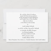 Traditionelle katholische christliche einladung (Rückseite)