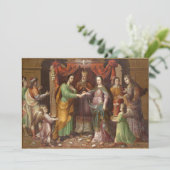 Traditionelle katholische Christliche Hochzeitsein Einladung (Stehend Vorderseite)