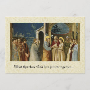 Traditionelle katholische Christliche Hochzeitsein Einladung