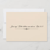 Traditionelle katholische einladung (Rückseite)