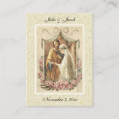 Traditionelle katholische Gastgeschenk Hochzeit He Begleitkarte (Vorderseite)