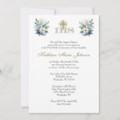 Traditionelle katholische Heilige Kommunion Einladung (Rückseite)