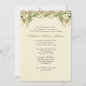 Traditionelle katholische Heilige Kommunion Einladung (Rückseite)