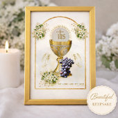 Traditionelle katholische Heilige Kommunion Einladung