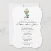 Traditionelle katholische Heilige Kommunion Einladung (Rückseite)