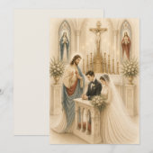Traditionelle katholische Hochzeit am Altar (Vorne/Hinten)