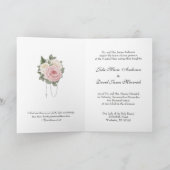 Traditionelle katholische Hochzeit der Blumen Einladung (Innenseite)