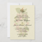 Traditionelle katholische Hochzeit Einladung (Rückseite)