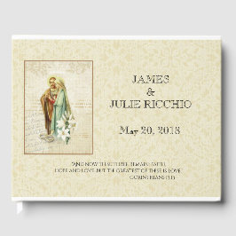 Traditionelle katholische Hochzeit gesegnete Jungf Gästebuch