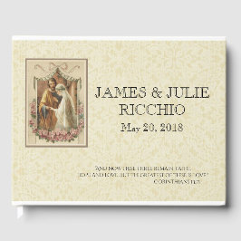 Traditionelle katholische Hochzeit gesegnete Jungf Gästebuch
