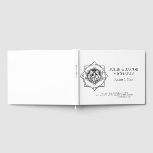 Traditionelle katholische Hochzeit Heilige Familie Gästebuch (Voll)