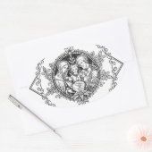 Traditionelle katholische Hochzeit Heilige Familie Ovaler Aufkleber (Umschlag)