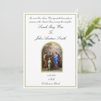 Traditionelle katholische Hochzeitseinladung Maria Einladung