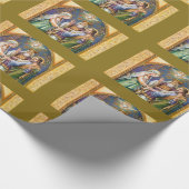 Traditionelle katholische Hochzeitsheirat-Verlobun Geschenkpapier (Ecke)