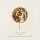 Traditionelle katholische Hochzeitskarte (Vorderseite)