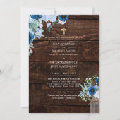 Traditionelle katholische Hochzeitsmaße Einladung (Vorderseite)