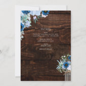 Traditionelle katholische Hochzeitsmaße Einladung (Rückseite)