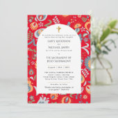 Traditionelle katholische Hochzeitsmaße Einladung (Stehend Vorderseite)