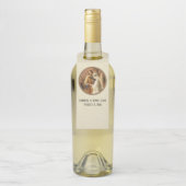 Traditionelle katholische Hochzeitsweiße Spitze Flaschenanhänger (Auf Flasche)