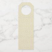 Traditionelle katholische Hochzeitsweiße Spitze Flaschenanhänger (Rückseite)