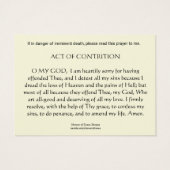 Traditionelle katholische ID-Notfall Heilige Gebet (Rückseite)