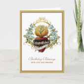 Traditionelle katholische Jungfrau Mary Geburtstag Karte (Vorderseite)