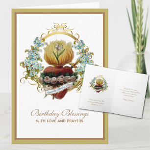 Traditionelle katholische Jungfrau Mary Geburtstag Karte