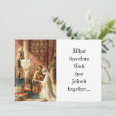 Traditionelle katholische Mary Joseph Priest Hochz Einladung (Stehend Vorderseite)