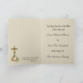 Traditionelle katholische religiöse Masse, die Kre Karte (Innenseite)