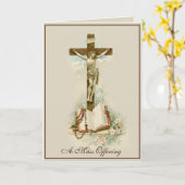 Traditionelle katholische religiöse Masse, die Kre Karte (Gelbe Blume)