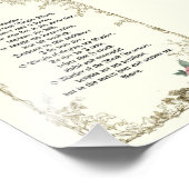 Traditionelle katholische Rose Gebet Fotodruck (Ecke)