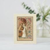 Traditionelle katholische SAVE THE DATE Hochzeit Ankündigungspostkarte (Stehend Vorderseite)