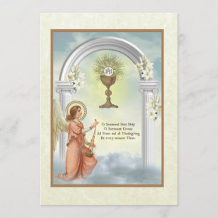 Traditionelle katholische Vintage Einladung