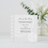 Traditionelle keltische Hochzeitseinladung Einladung (Stehend Vorderseite)