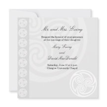 Traditionelle keltische Hochzeitseinladung