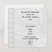 Traditionelle keltische Hochzeitseinladung Einladung (Vorne/Hinten)