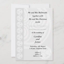 Traditionelle keltische Hochzeitseinladung Einladung