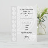 Traditionelle keltische Hochzeitseinladung Einladung (Stehend Vorderseite)