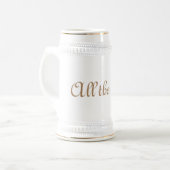traditionelle Keramik Bierglas (Vorderseite Links)