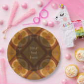 Traditionelle Keramik-Mittelmeerfliese irgendein Pappteller (Party)