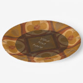 Traditionelle Keramik-Mittelmeerfliese irgendein Pappteller (Schrägansicht)