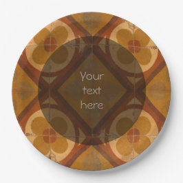 Traditionelle Keramik-Mittelmeerfliese irgendein Pappteller