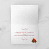 Traditionelle Kerzen Weihnachtskarte Dankeskarte (Innenseite)