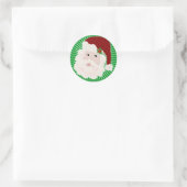 Traditionelle klassische Ferien Weihnachtsfeiertag Runder Aufkleber (Tasche)