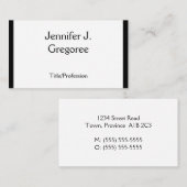 Traditionelle, klassische Visitenkarte (Vorne/Hinten)