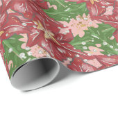 Traditionelle/klassische Weihnachtsschmuck Geschenkpapier (Rolleneckpunkt)