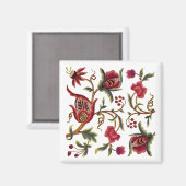 Traditionelle Königin Anne Jacobobohnenstickerei Magnet (Vorderseite/Rückseite)